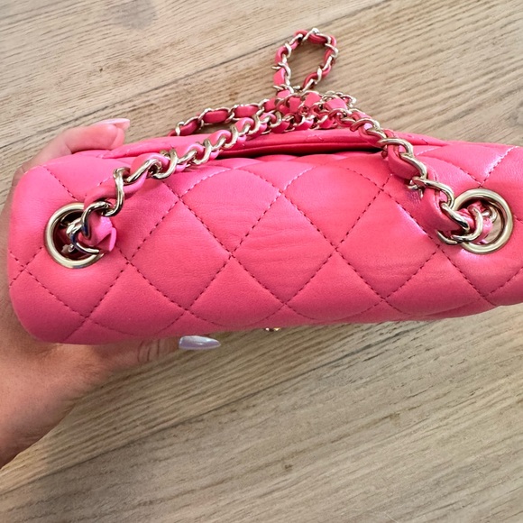 Chanel Vibrant Pink Quilted Mini Bag - Picture 5 of 8